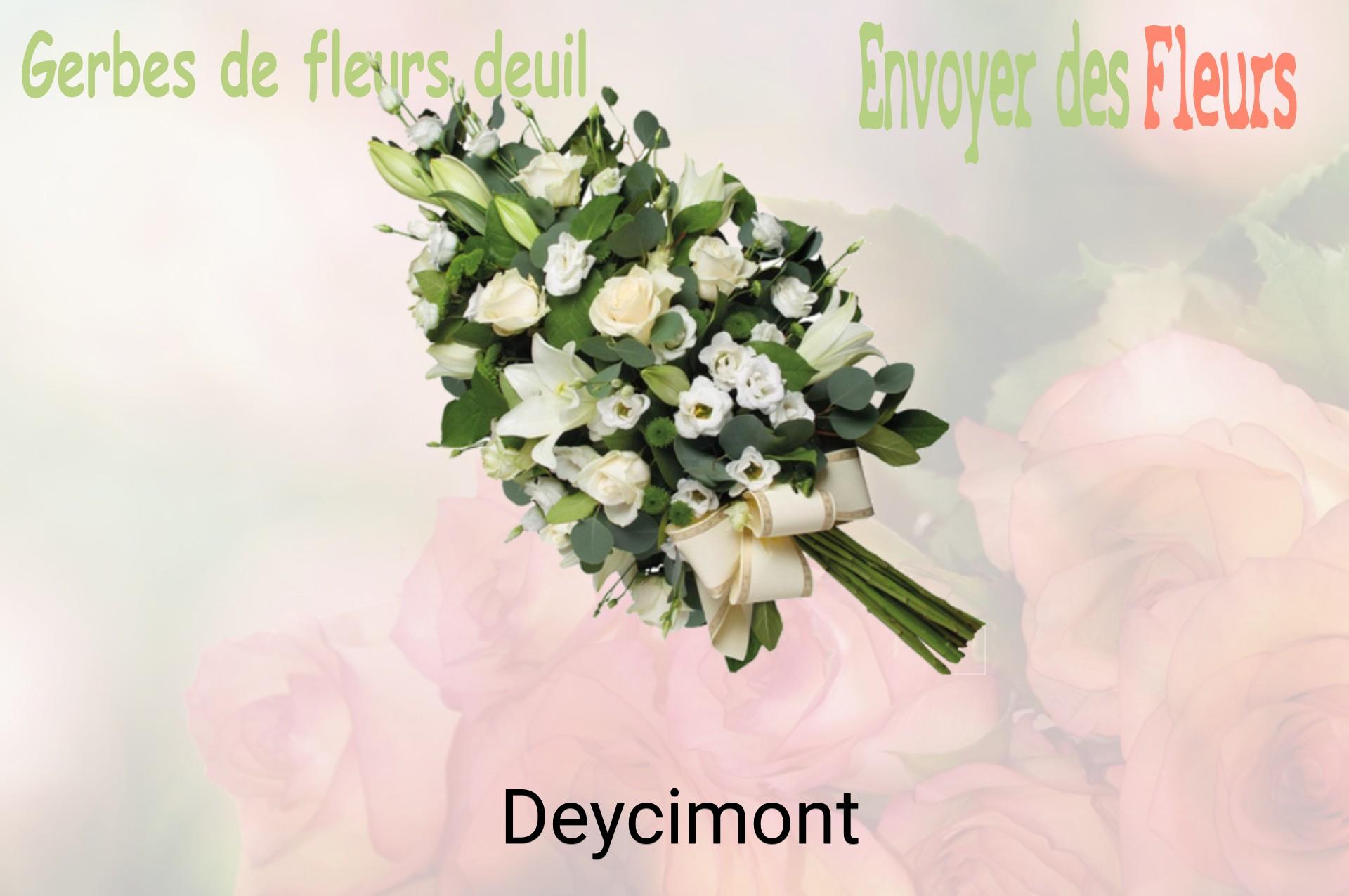 Gerbe de fleurs de deuil livrée à Deycimont